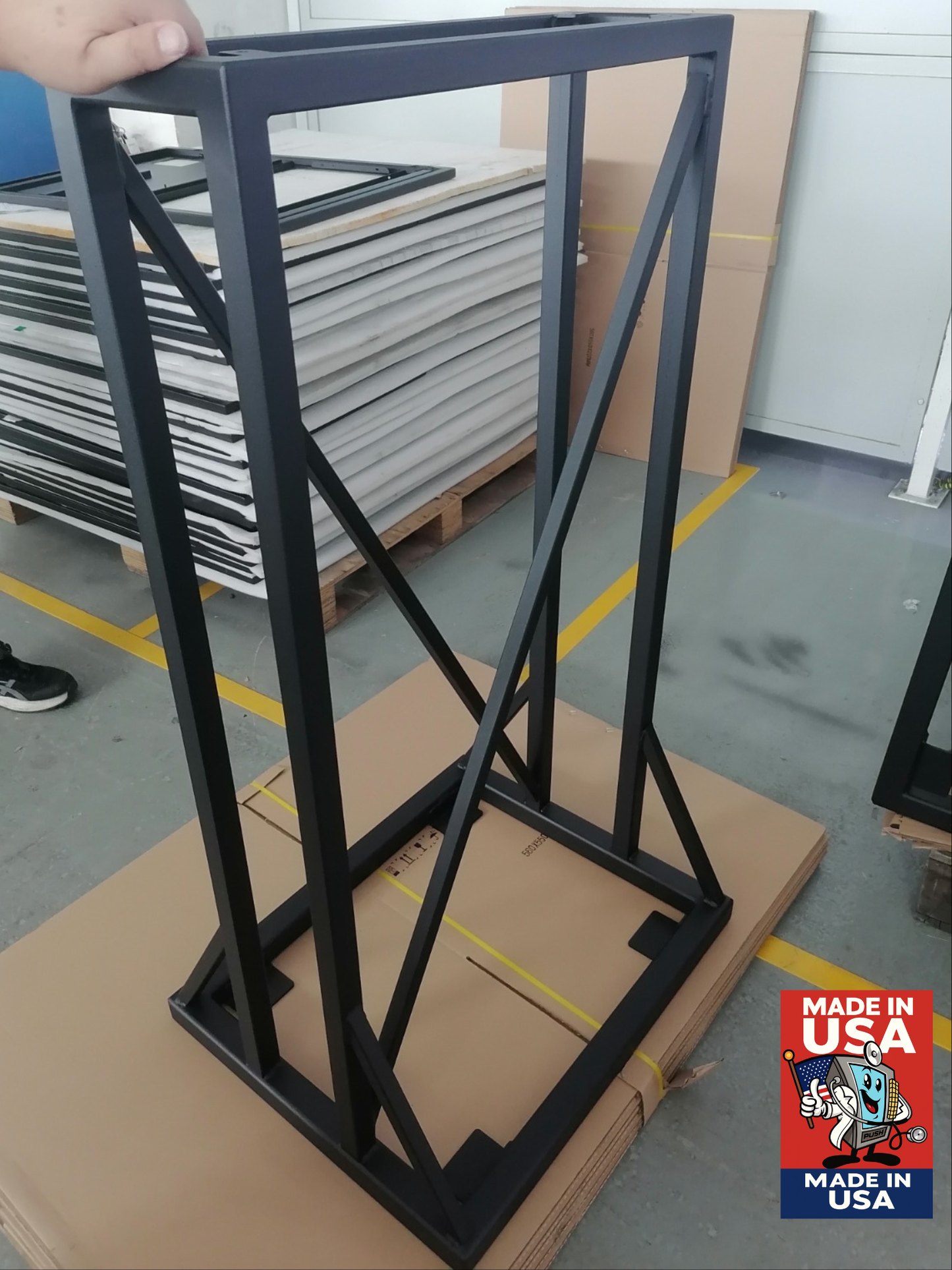 Omni Adjustable Height Floor Stand – Heavy-Duty Steel Frame