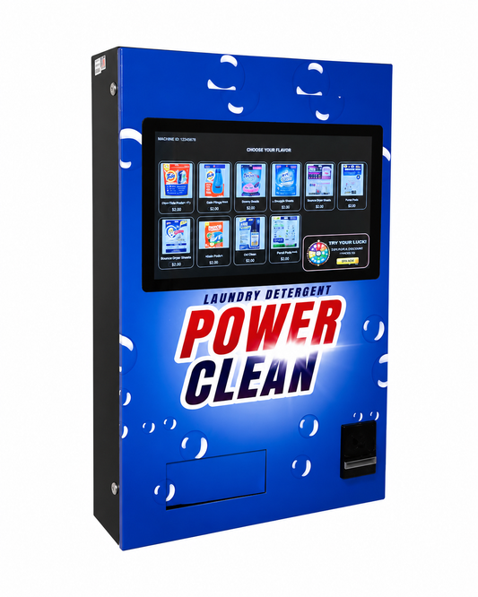 Power Clean™ Smart Laundry Essentials Vending Machine | Touchscreen Cashless Dispenser